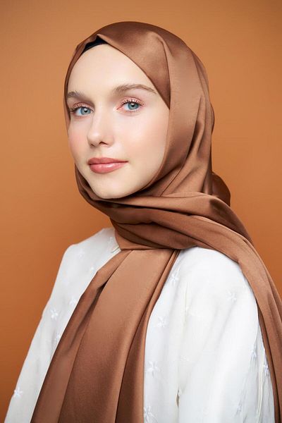 Modakaşmir شال سلسلة الحرير المزدوج