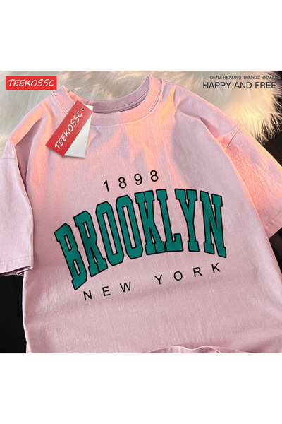 StartMore تي شيرت Y2k Vintage تي شيرت 1898 بروكلين نيويورك