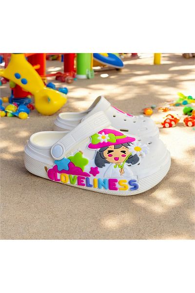 Hızlı Al Girl's & Baby Cros Sandals Slippers.Garden Beach Pool Daily Girl's Cros Slippers