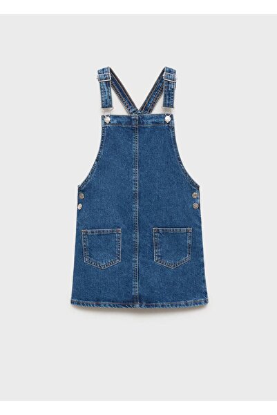 MANGO Kids Kısa kot jile elbise