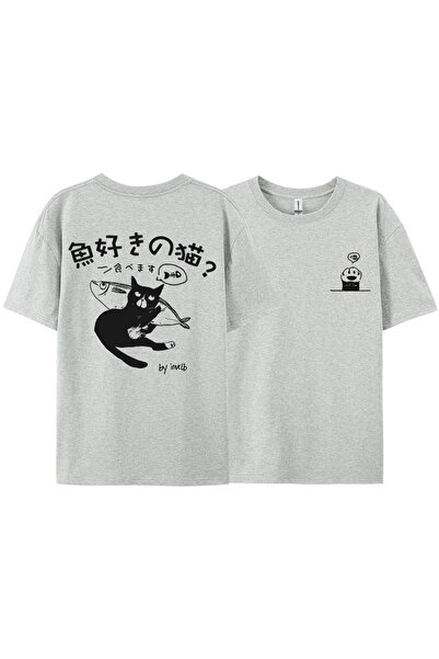 StartMore Y2K Vintage T-Shirt Tee Harajuku Black Cat Print