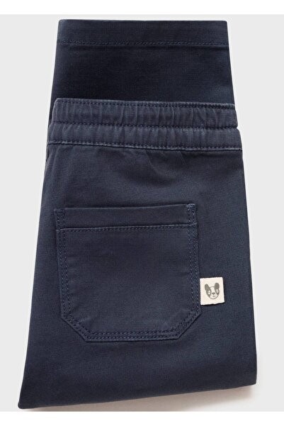 MANGO Baby Bağcıklı pamuklu pantolon