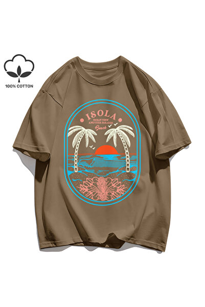 StartMore تي شيرت Y2k Vintage تي شيرت Ocean Vibw Paradibe آخر