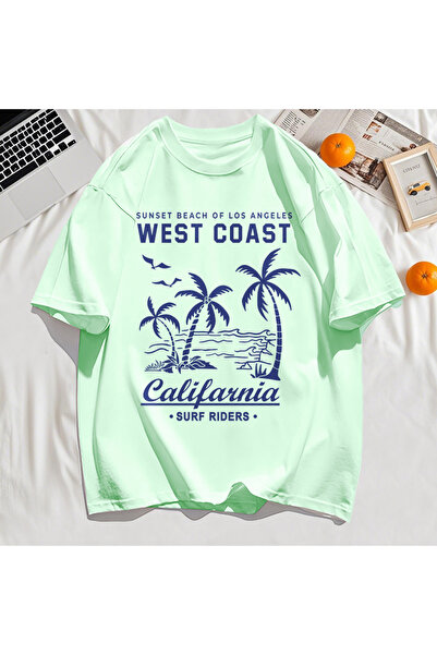 StartMore تي شيرت Y2k Vintage تي شيرت مطبوع عليه ساحل الغرب كاليفورنيا