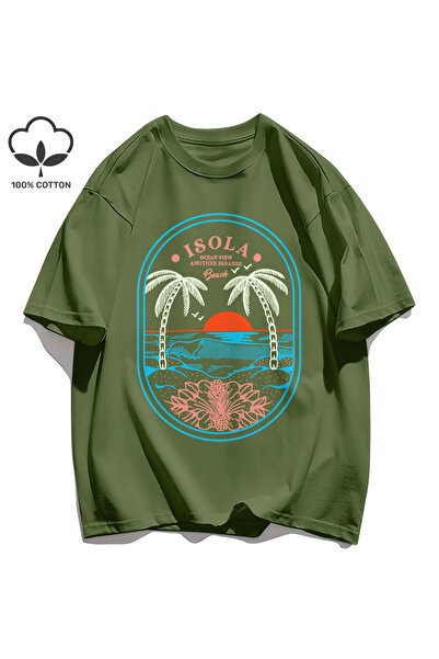StartMore تي شيرت Y2k Vintage تي شيرت Ocean Vibw Paradibe آخر