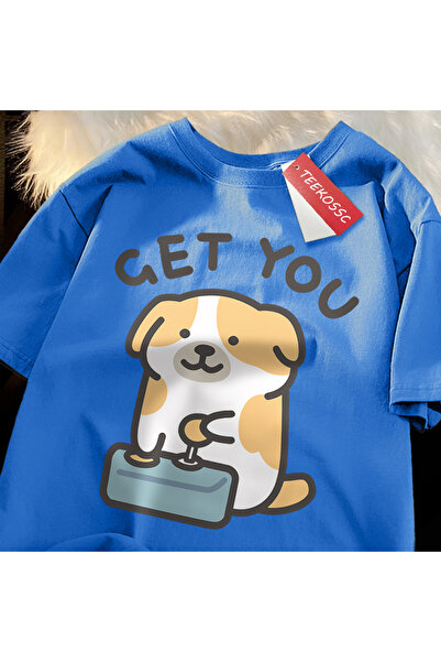 StartMore تي شيرت Y2k Vintage Tee Buyer Baby Fun Dog Print