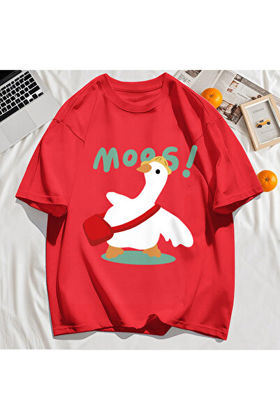 StartMore Y2K Vintage T-Shirt Tee Cute Cartoon Bag Duck Pattern