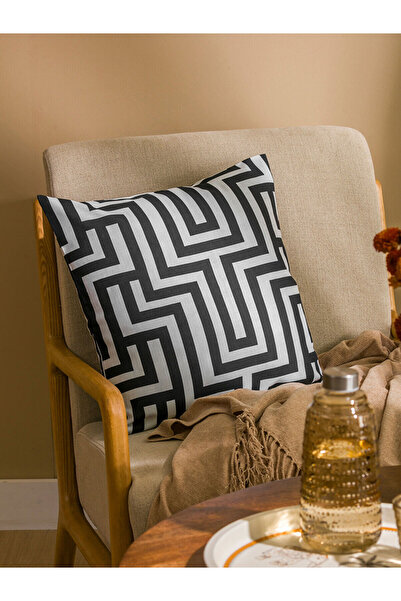 LC Waikiki Nevavm Striped Throw Pillow Cover with Difference 45X45 cm