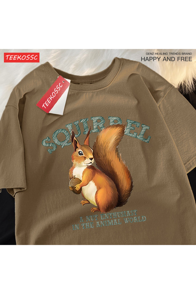 StartMore تي شيرت Y2k Vintage تي شيرت السنجاب لعشاق المكسرات