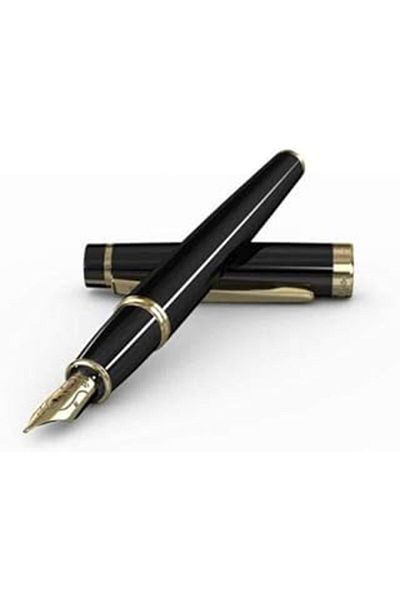 NETWORK ART Scrikss 38 fountain pen in luxury box - black gold