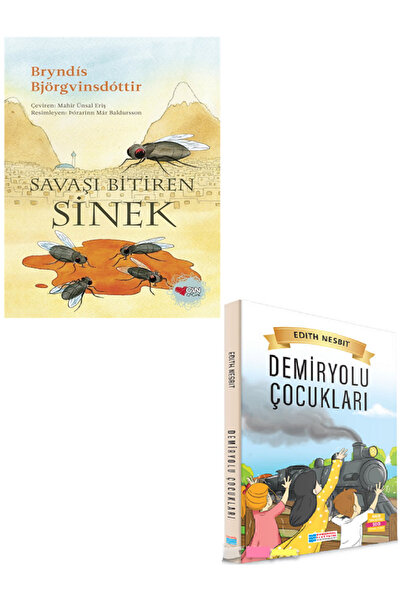 Evrensel İletişim Yayınları Savaşı Bitiren Sinek + Demiryolu Çocukları 100 Temel Eser / 2 KİTAP SET