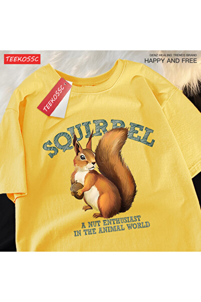 StartMore تي شيرت Y2k Vintage تي شيرت السنجاب لعشاق المكسرات