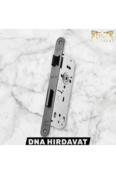 DNA HIRDAVAT Siyah Kare Rozetli Wc-banyo Kapı Kolu Kapı Kilidi Menteşesi (1 TAKIM)