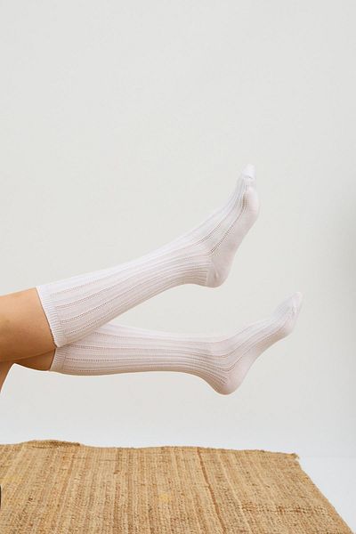 Katia&Bony White Knee-Length Women's Socks
