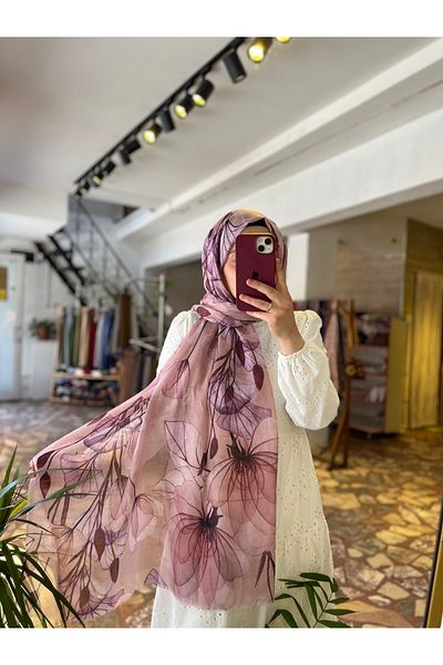 Neva Floral Patterned Soft Shawl Women's Shawl