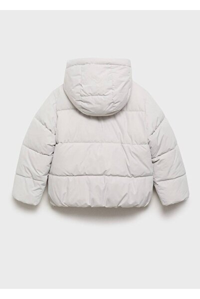 MANGO Kids Kapitone astarlı kapüşonlu palto