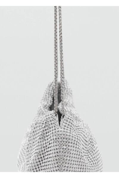 MANGO Woman Kristal taşlı bozuk para cüzdanı