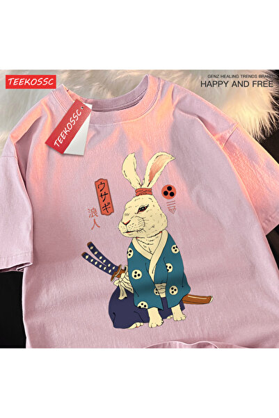 StartMore تي شيرت Y2k Vintage تي شيرت ياباني Harajuku Traveler Heroes Rabbitt