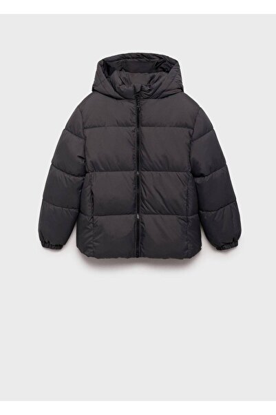 MANGO Kids Kapüşonlu kapitone anorak