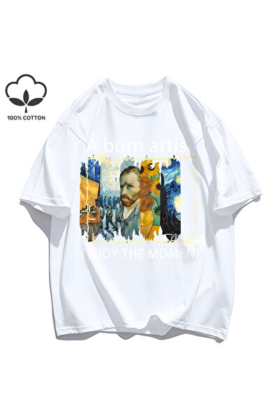 StartMore Y2k Vintage T-shirt Tee مجموعة نصية للرسم الزيتي