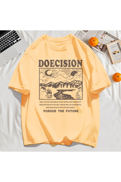 StartMore تي شيرت Y2k Vintage تي شيرت Doecision Pursue Future Print