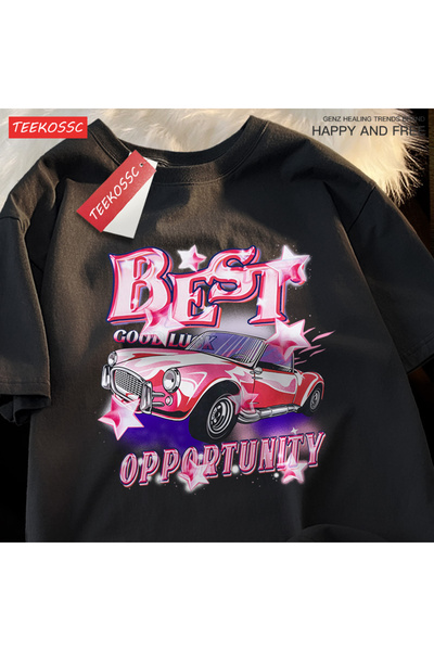 StartMore تي شيرت Y2k Vintage تي شيرت أفضل صفقة Cood Luck