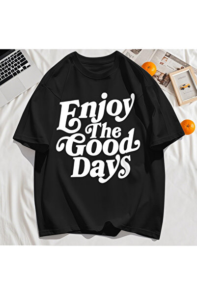 StartMore تي شيرت Y2k Vintage تي شيرت استمتع باليوم الجيد بطباعة الحروف