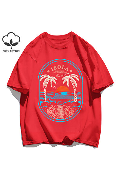 StartMore تي شيرت Y2k Vintage تي شيرت Ocean Vibw Paradibe آخر
