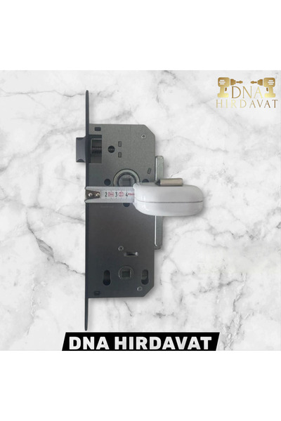 DNA HIRDAVAT Siyah Kare Rozetli Wc-banyo Kapı Kolu Kapı Kilidi Menteşesi (1 TAKIM)