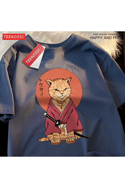 StartMore تي شيرت Y2k Vintage تي شيرت ياباني هاراجوكو ندبة القط