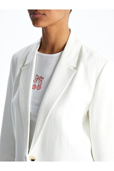 LC Waikiki Xside Linen Blend Women's Blazer Jacket (S5)