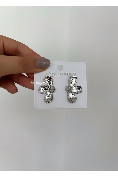 aksesuaris Half Flower Women's Earrings
