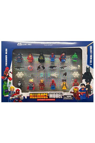 victiny Set 12 figurine Alliance model, VICTINY® Multicolor, 5 cm + Minge Antistres cu Slime - Squeeze Ball