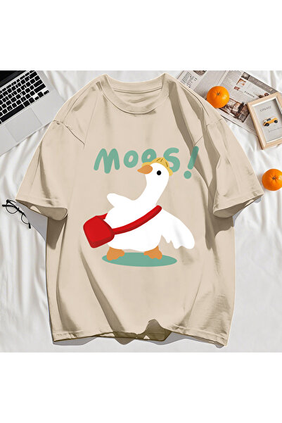 StartMore Y2K Vintage T-Shirt Tee Cute Cartoon Bag Duck Pattern