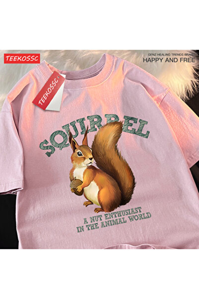 StartMore تي شيرت Y2k Vintage تي شيرت السنجاب لعشاق المكسرات