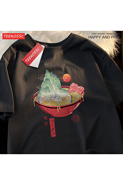 StartMore تي شيرت Y2k Vintage تي شيرت ياباني هاراجوكو نودلز السوشي الطبيعية