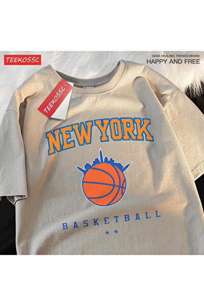 StartMore تي شيرت Y2k Vintage تي شيرت نادي كرة السلة في نيويورك للرجال