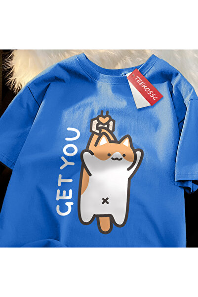 StartMore تي شيرت Y2k Vintage Tee Buyer Baby Fun Cat مطبوع ياباني