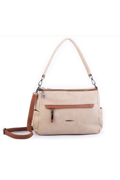 Nas Bag Vera Bag Nas Bag Multi-Compartment Soft and Lightweight Double Strap Shoulder and Crossbody Bag