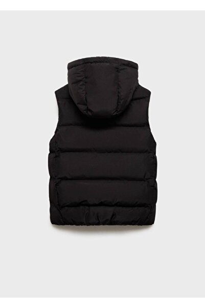 MANGO Kids Kapüşonlu kapitone yelek