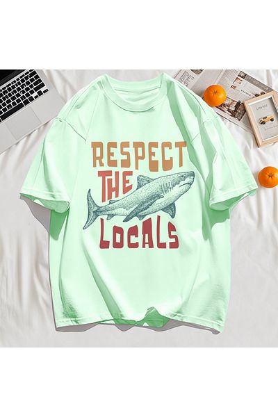 StartMore Y2K Vintage T-Shirt Tee Vintage Locals Sharks Homage Print