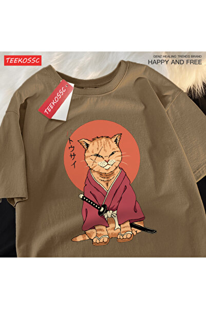 StartMore تي شيرت Y2k Vintage تي شيرت ياباني هاراجوكو ندبة القط
