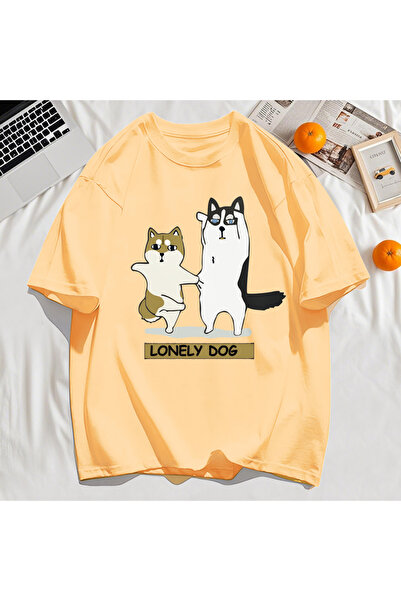 StartMore تي شيرت Y2k Vintage تي شيرت مطبوع عليه Husky وShiba Inu