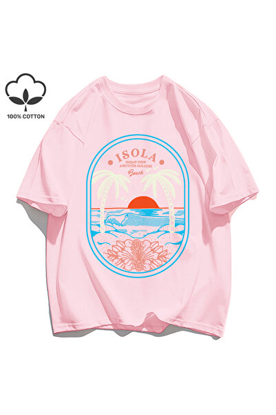 StartMore تي شيرت Y2k Vintage تي شيرت Ocean Vibw Paradibe آخر