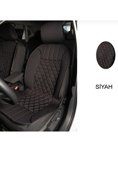 Point Fiat Topolino Oto Koltuk Minderi Siyah Ön İki Set