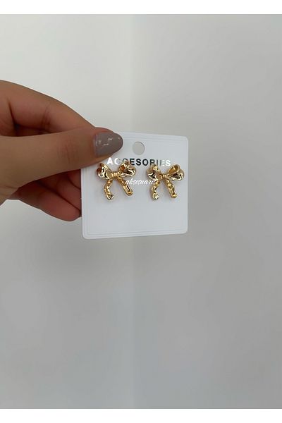 aksesuaris Minimal Bow Earrings