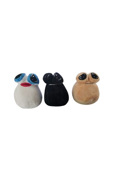victiny Set 3 jucării de pluș POU VICTINY crem/negru/alb 12 cm
