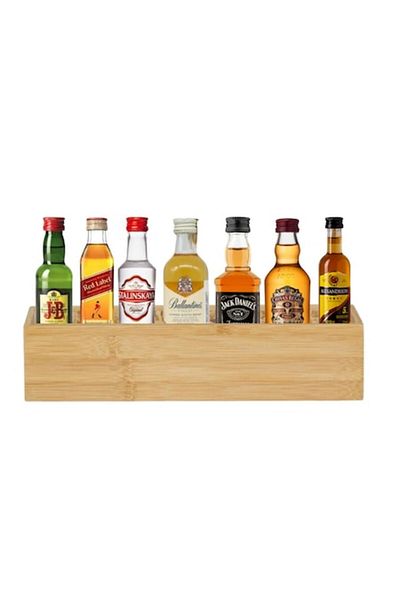 OEM Gift Pack with 7 Miniature Spirits and Bamboo Box