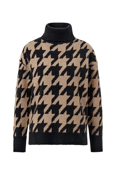 Tchibo Women Turtle Neck Knitted Sweater, Multicolor