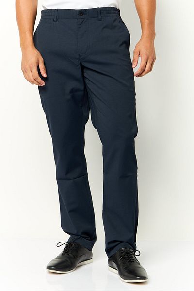 Tommy Hilfiger Men Straight Fit Solid Chino Pants, Navy